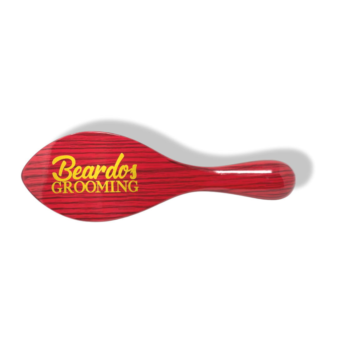 Beardos Grooming Signature Medium 360 Wave Brush- Red - Truth